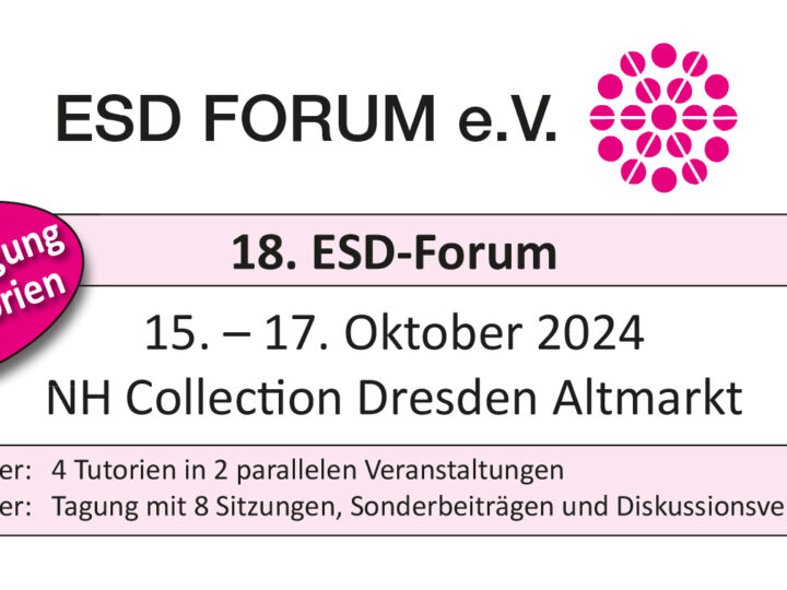 18th ESD-FORUM (external) 15.10 – 17.10.2024